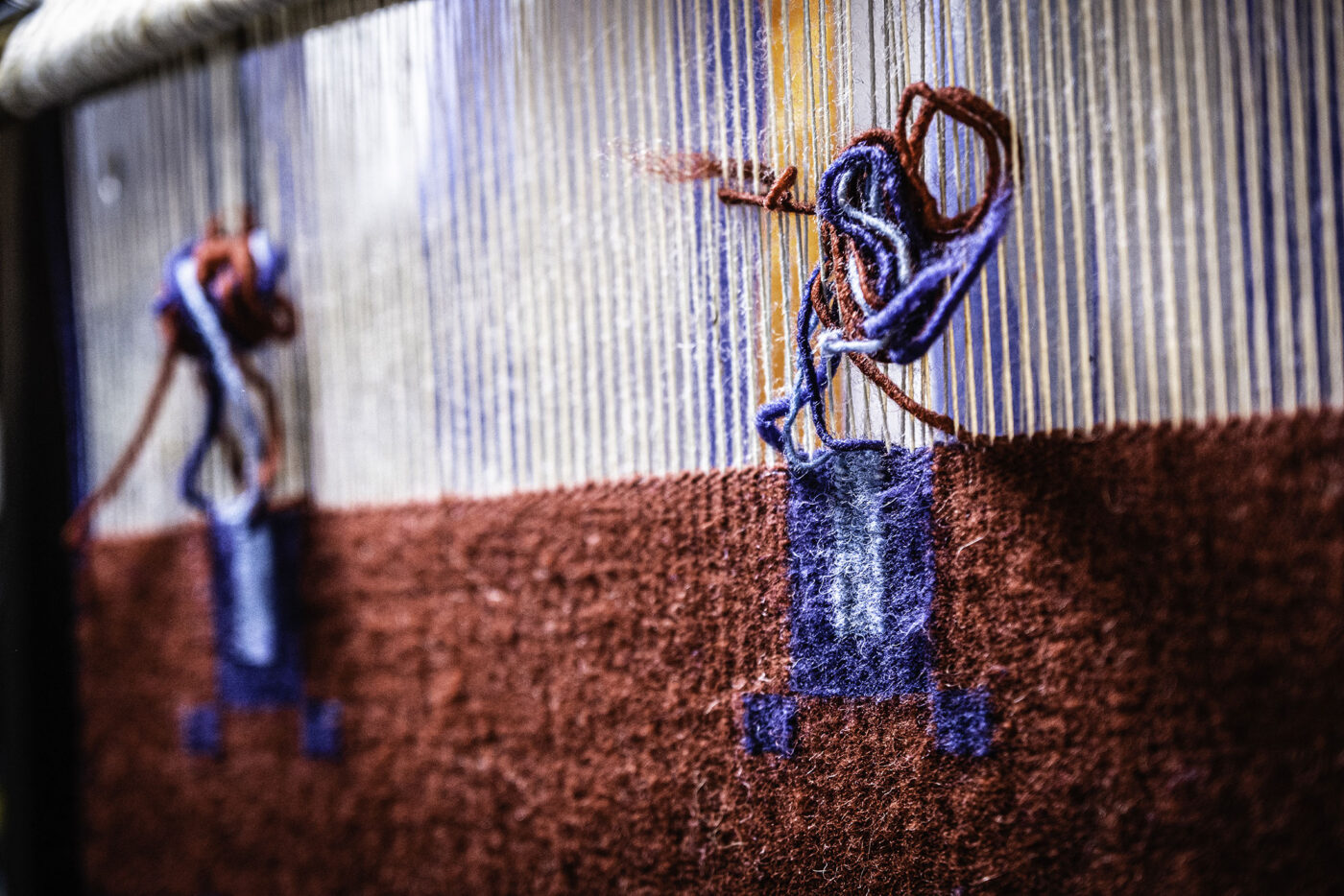 Behind The Loom - by Navajo photographer, Fleurette Estes