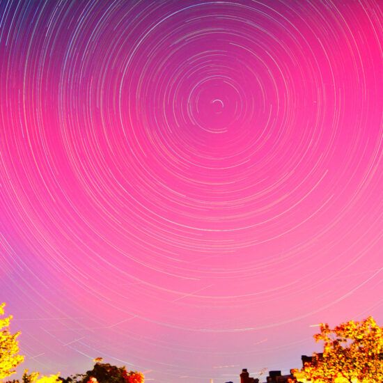 Gael Gomez - Lost Origins Gallery - Mt Pleasant Aurora Borealis Star Trails