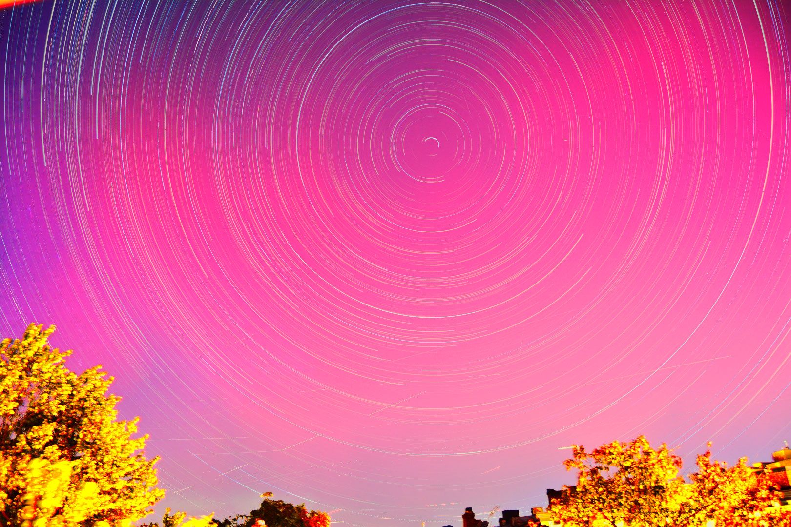 Gael Gomez - Lost Origins Gallery - Mt Pleasant Aurora Borealis Star Trails