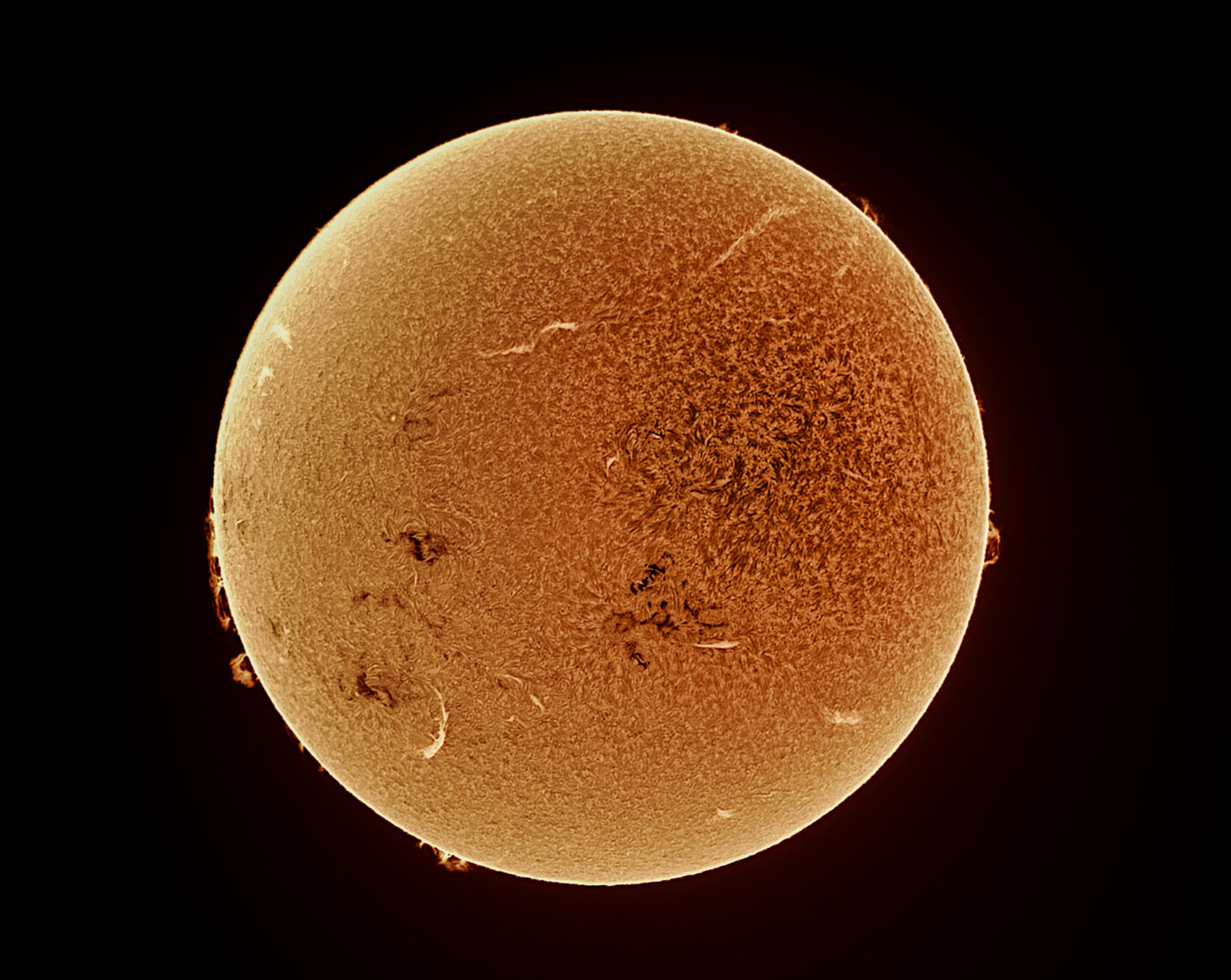 Gael Gomez - Lost Origins Gallery - Solar Chromosphere In Hydrogen Alpha