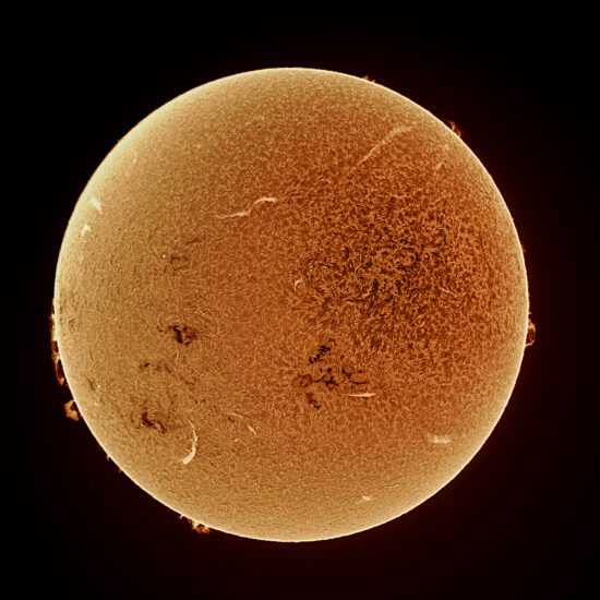 Gael Gomez - Lost Origins Gallery - Solar Chromosphere In Hydrogen Alpha