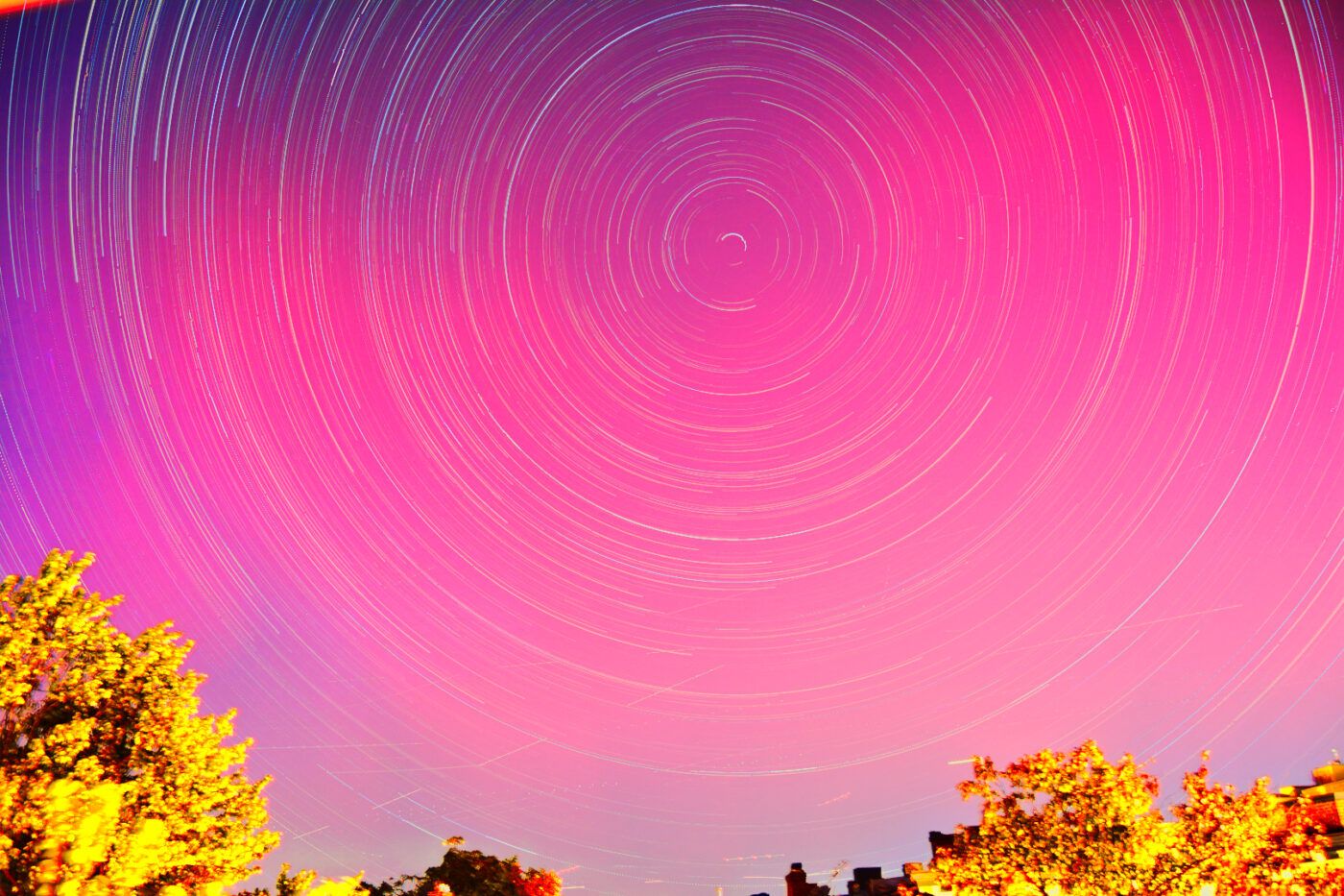 Mt Pleasant Aurora Startrail