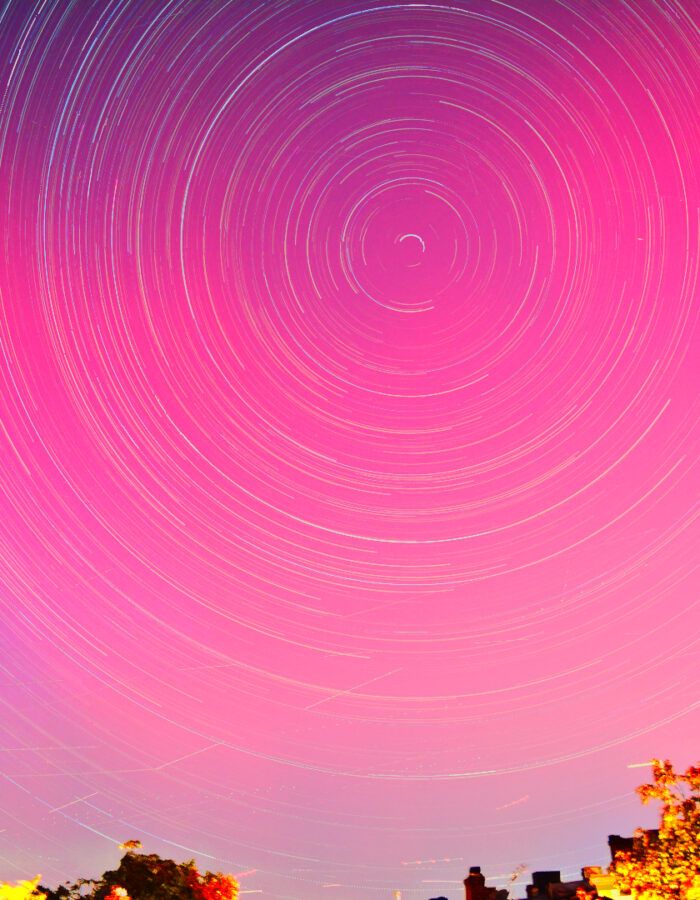 Mt Pleasant Aurora Startrail